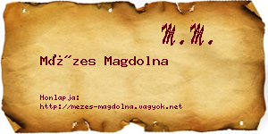 Mézes Magdolna névjegykártya